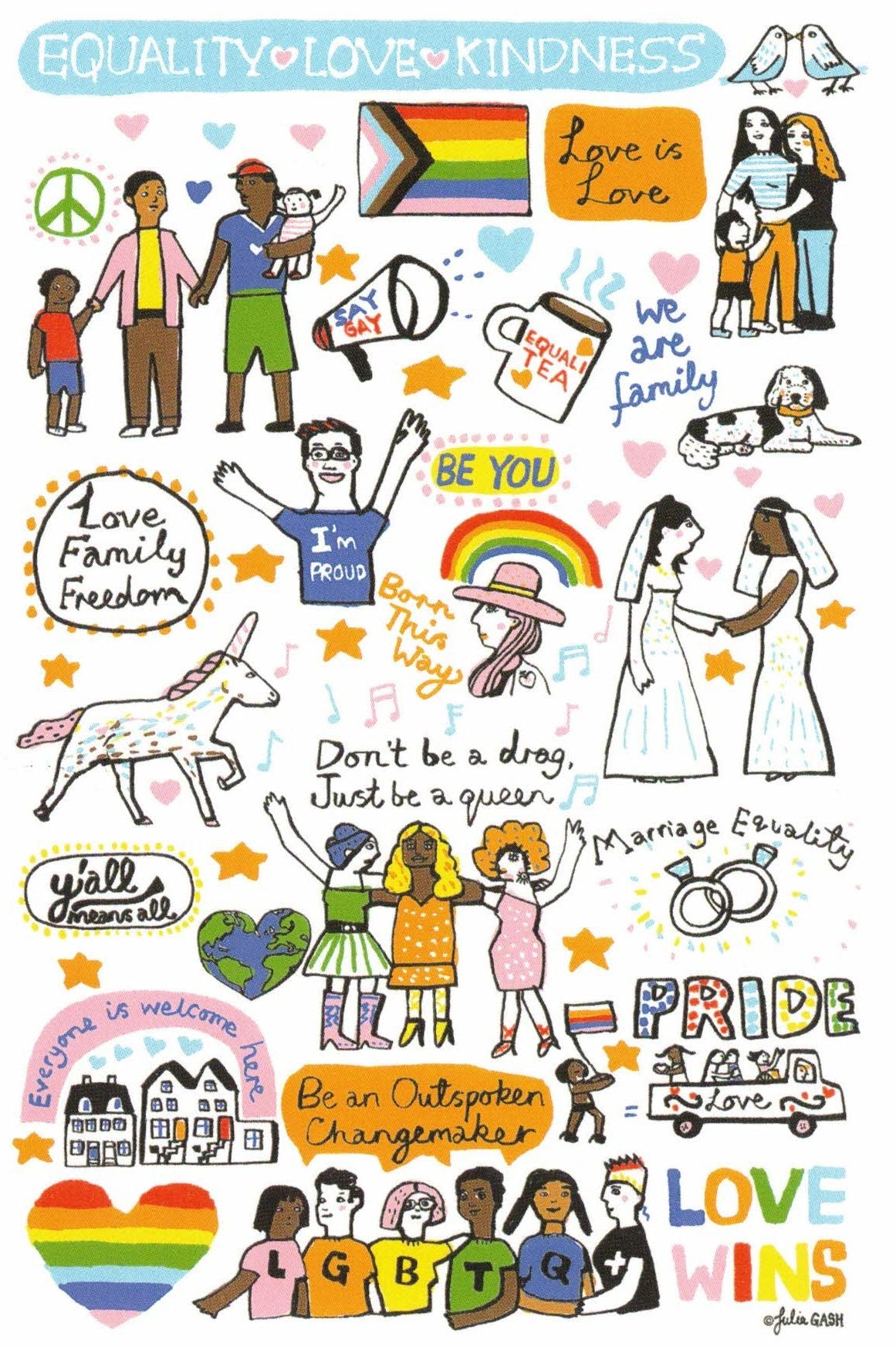 Love Wins Postcard