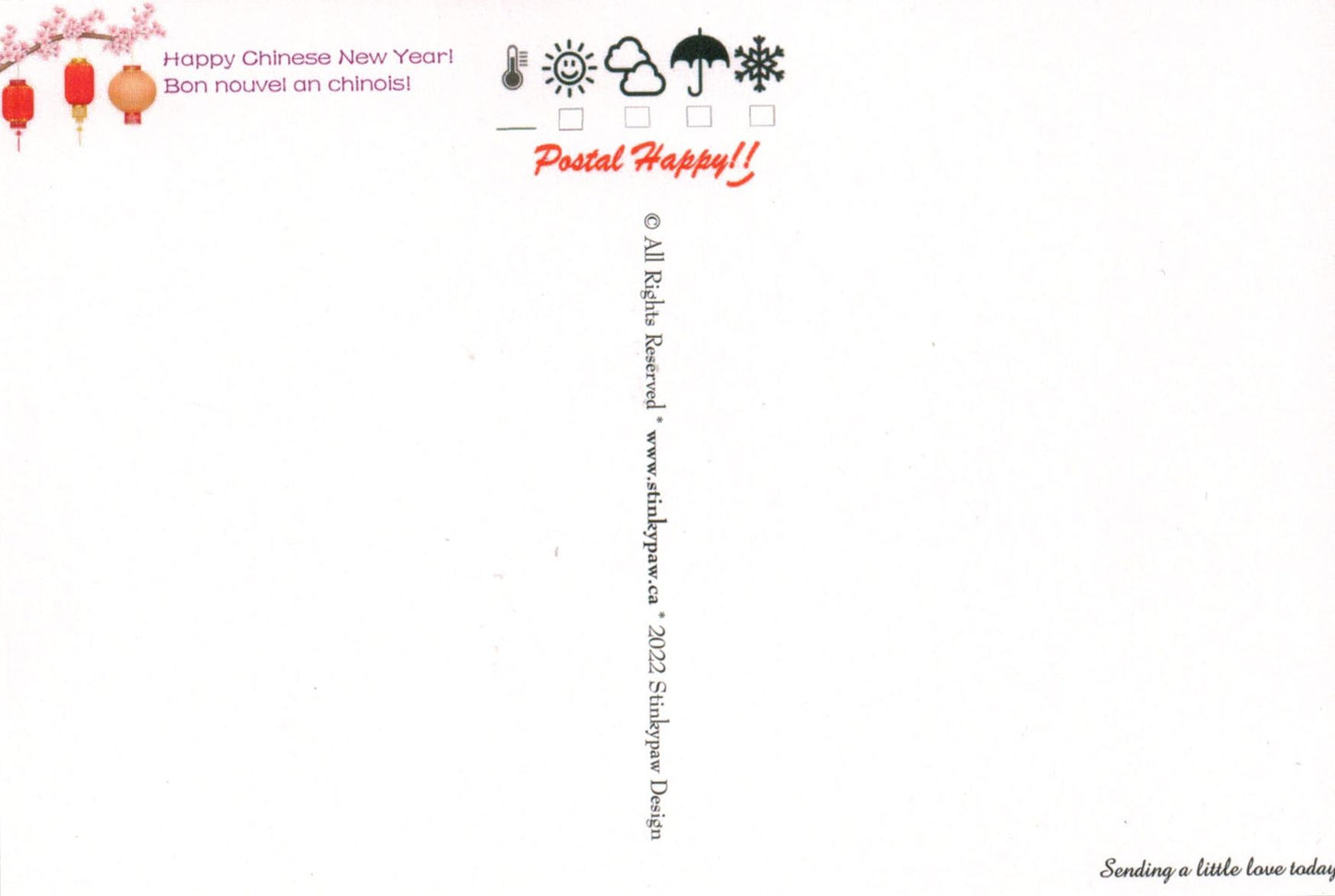 2023 Year of the Rabbit Postcard