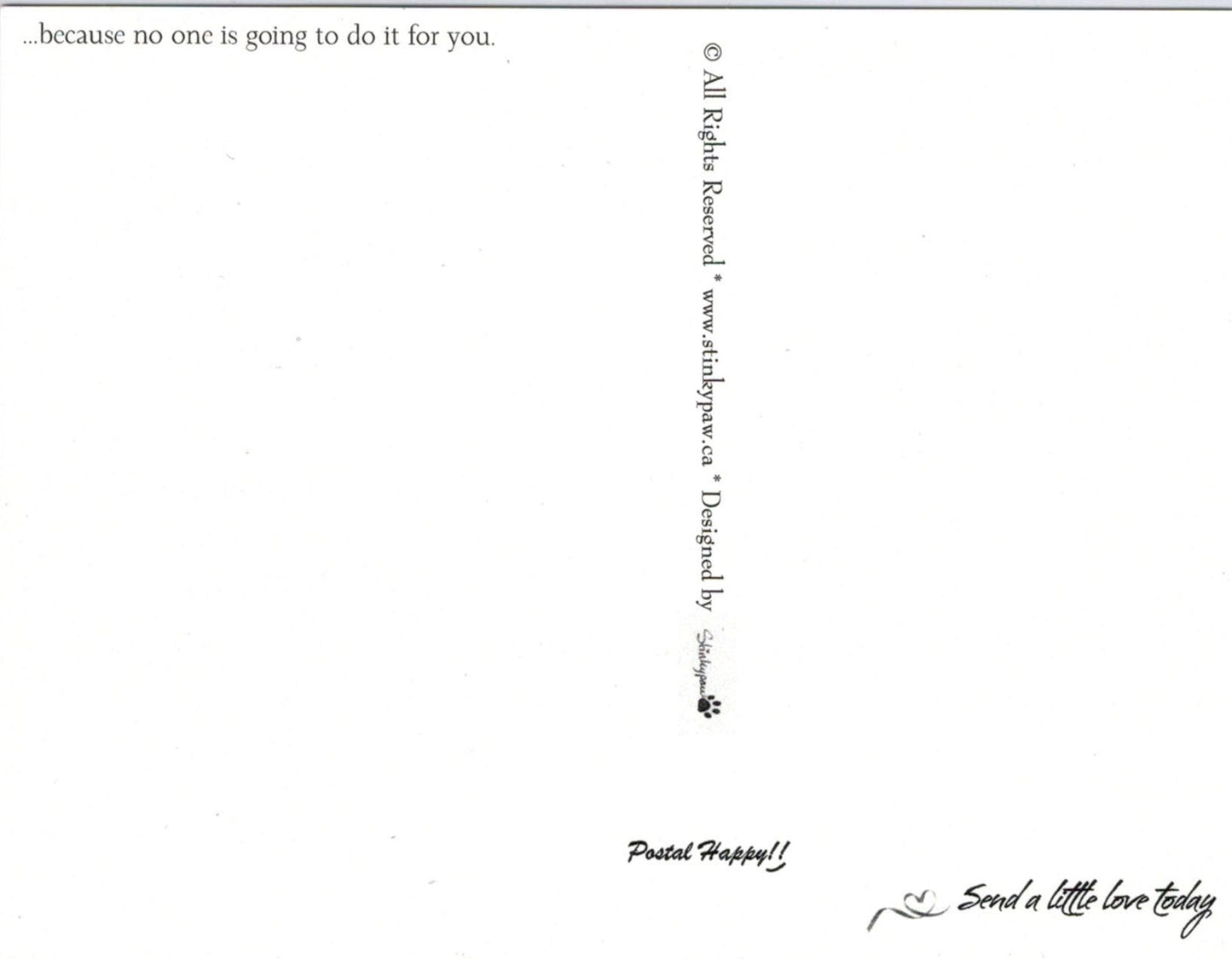 "Keep Calm & Push Yourself" Postcard