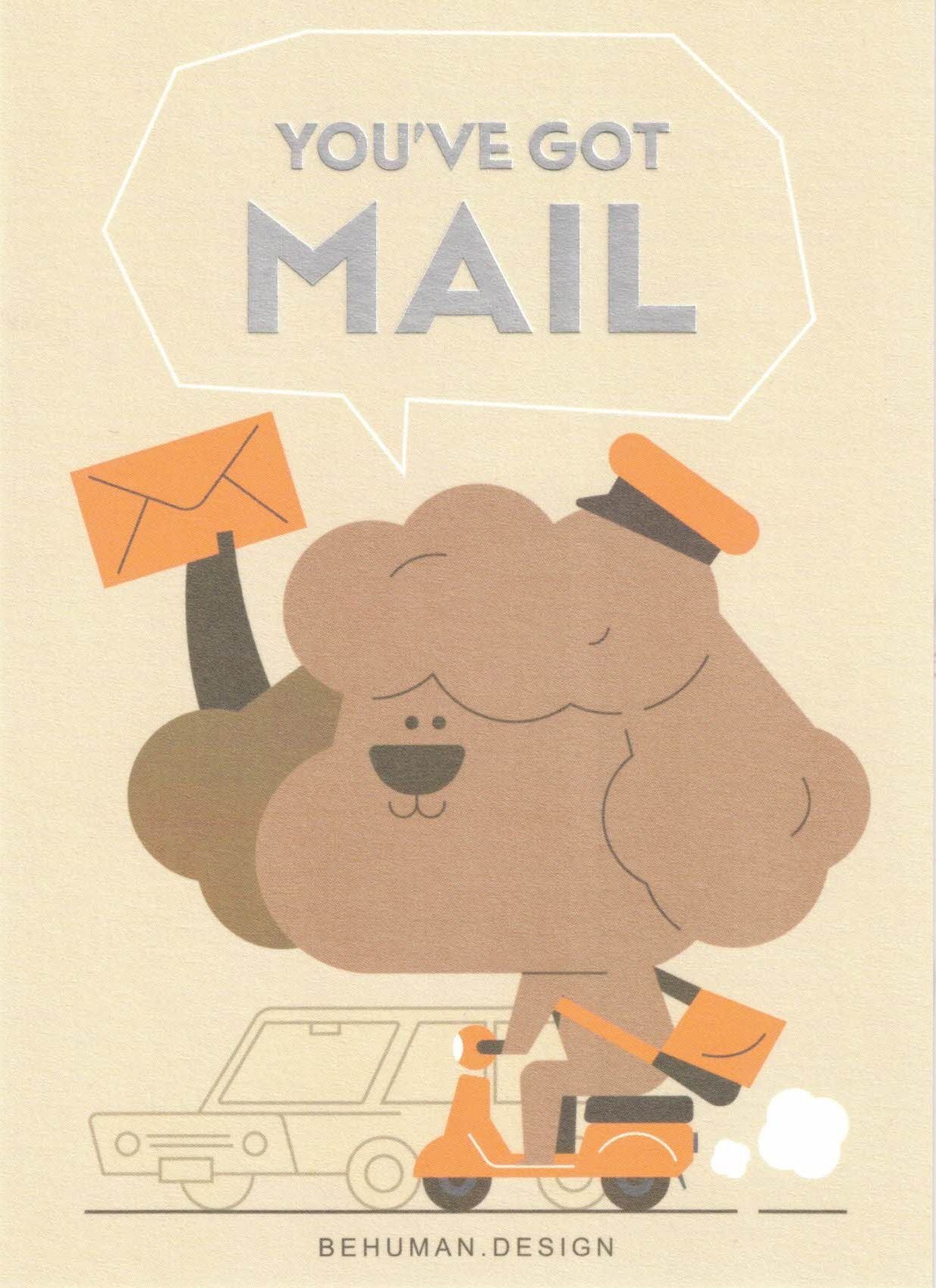 You've Got Mail Poodle - Postcard