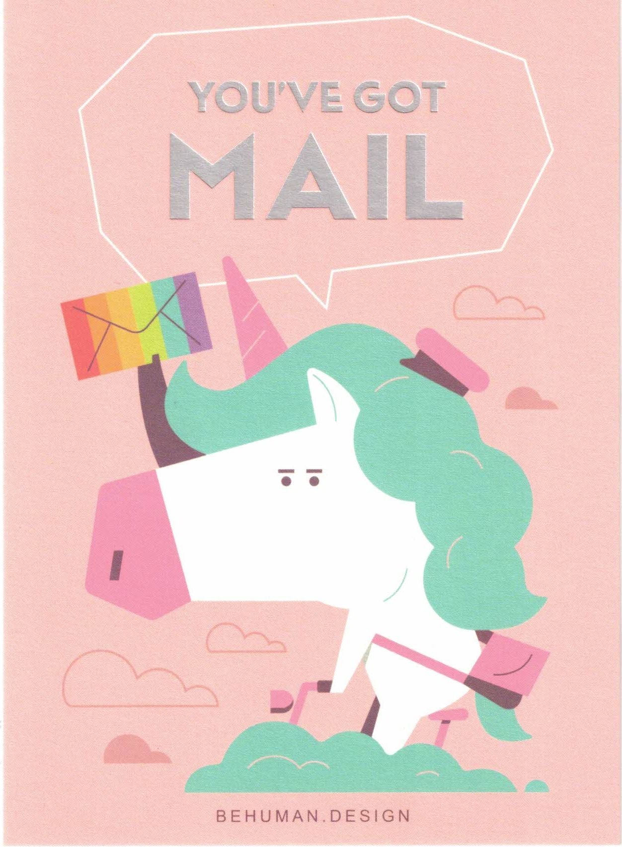 You've Got Mail Unicorn - Postcard