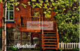 Balcon de bois à Montréal