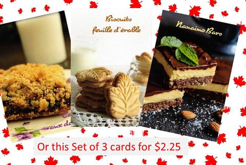 Canadian Dessert Set (3 Postcards)