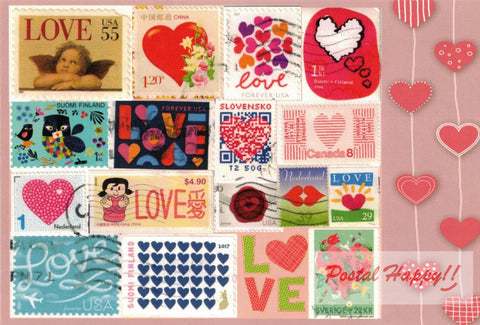Collage Timbres d'Amour