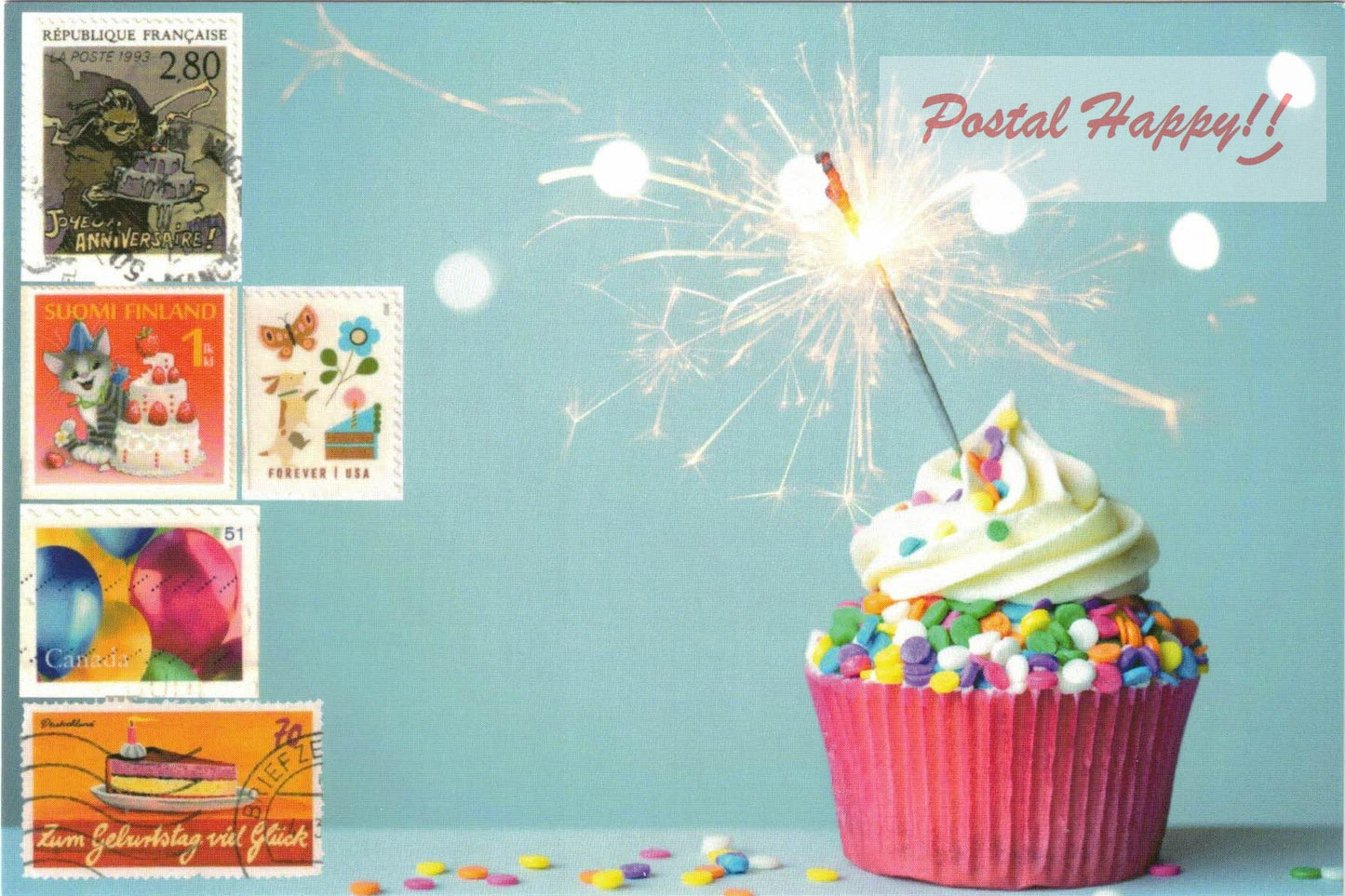 Collage Timbres de fête
