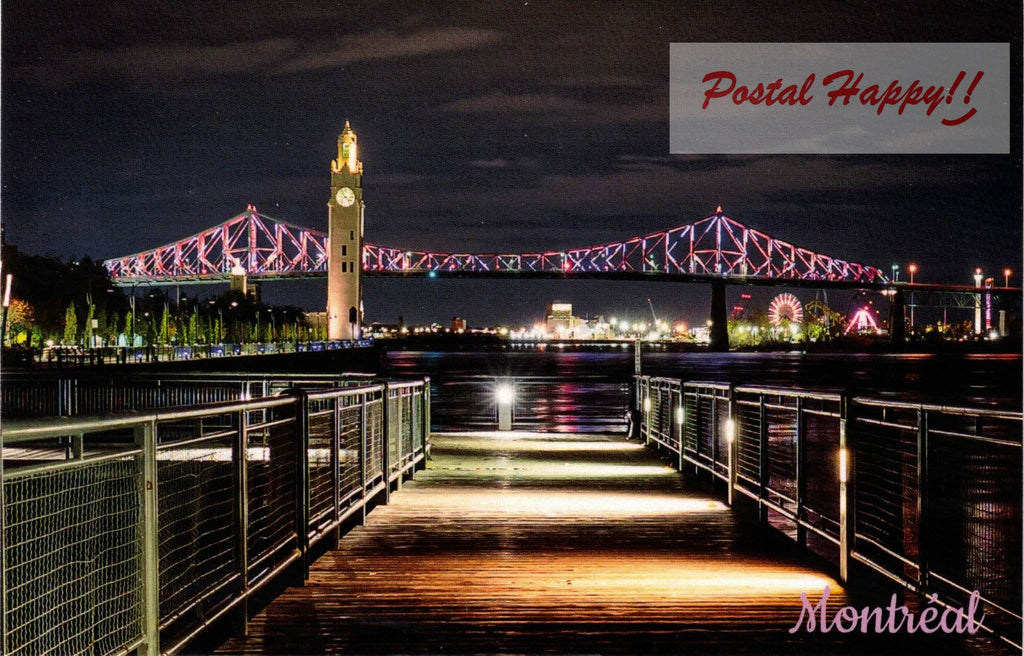 Montréal at Night Postcard