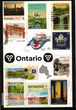 All About Ontario Stamps Postcard