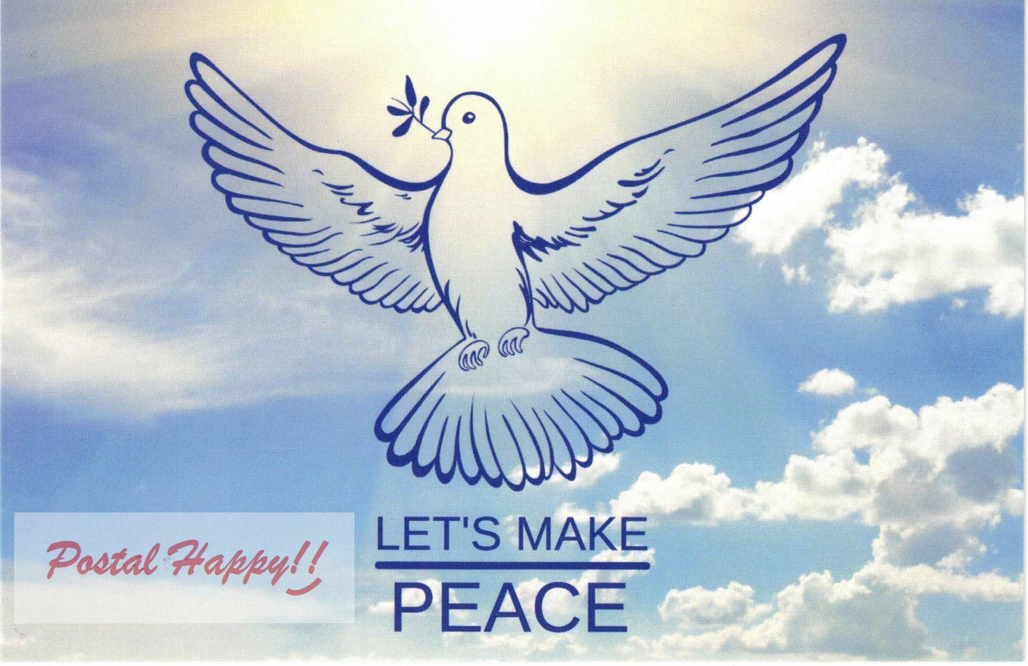 Let's Make Peace Postcard