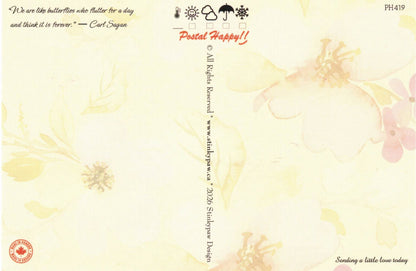 Butterfly Stamps Postcard