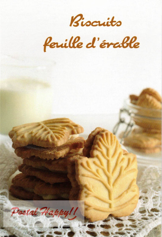 "Biscuits feuille d'érable" Postcard