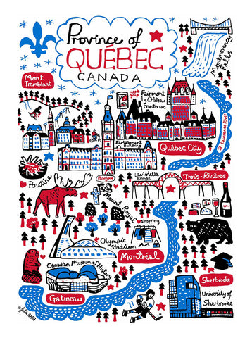 Province of Québec Cityscape Postcard
