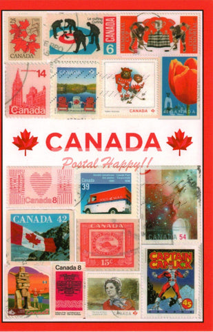 Canada Stamps Postcard