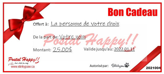 Certificat-Cadeau Postal Happy!!