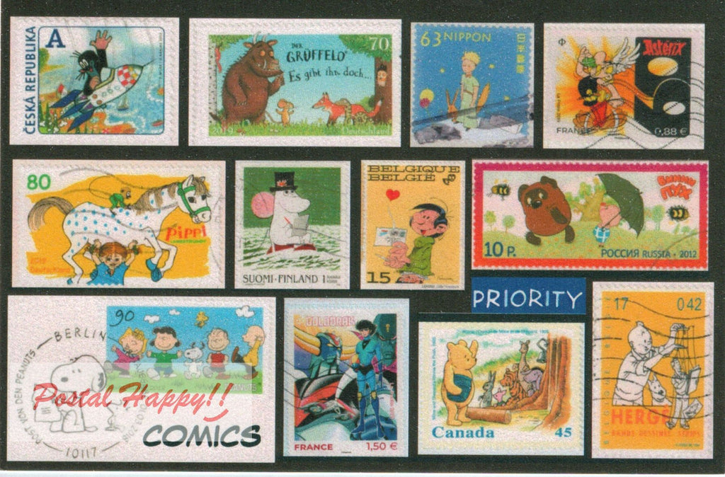 Collage Timbres Bandes Dessinées
