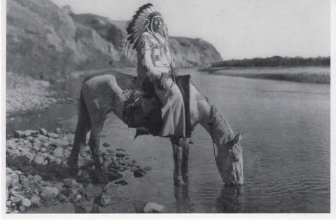 First Peoples - Blackfoot Chief at Bow River
