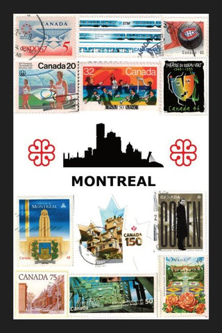 All About Montréal Stamps Postcard