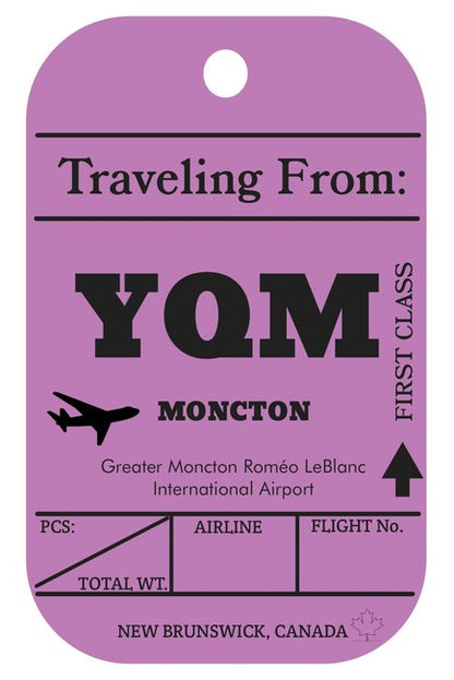 YQM Tag Postcard