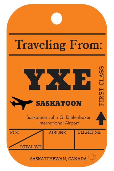 YXE Tag Postcard